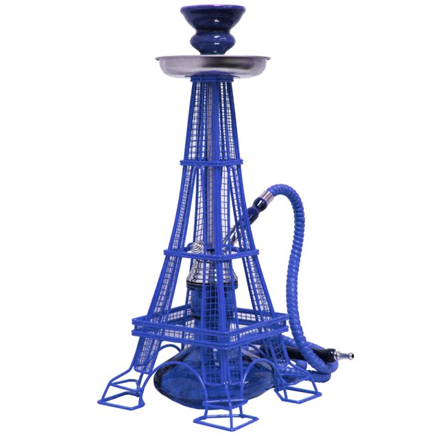 Eiffel Tower Hookah blue