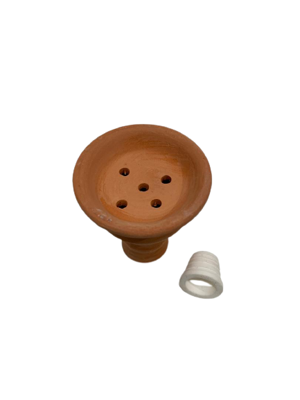 Egyptian Style Unglazed Clay Bowl
