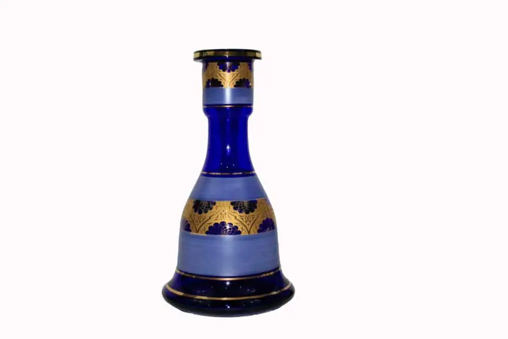Blue Glass Hookah Vase (GV19) | Inhale World