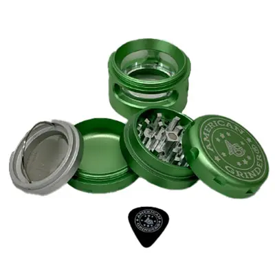 Grinder: THC Molecule , Black, 63mm, 4-piece