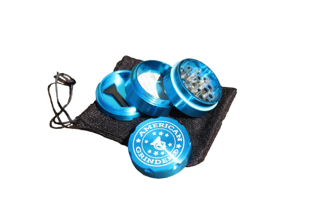 Grinder a Torcia Blu in Alluminio - 42mm - Amsterdam Shop