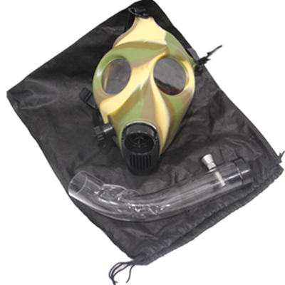 Silicone Mask with Acrylic Water pipe. Inhale. Military