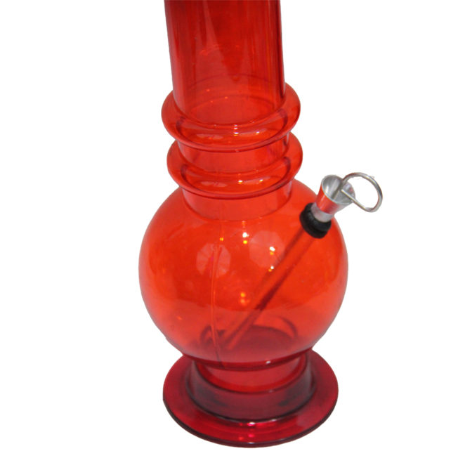 Bubble Acrylic Water Pipe 24'', red. Inhale