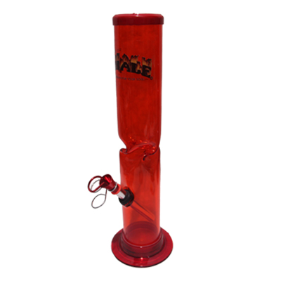 Acrylic Water Pipe with ice catcher red 12*2