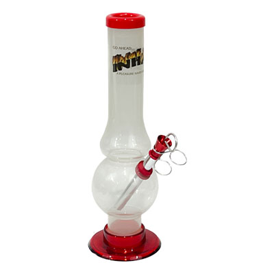 Virgin Acrylic Pipe WHITE and RED Mushrrom type pipe