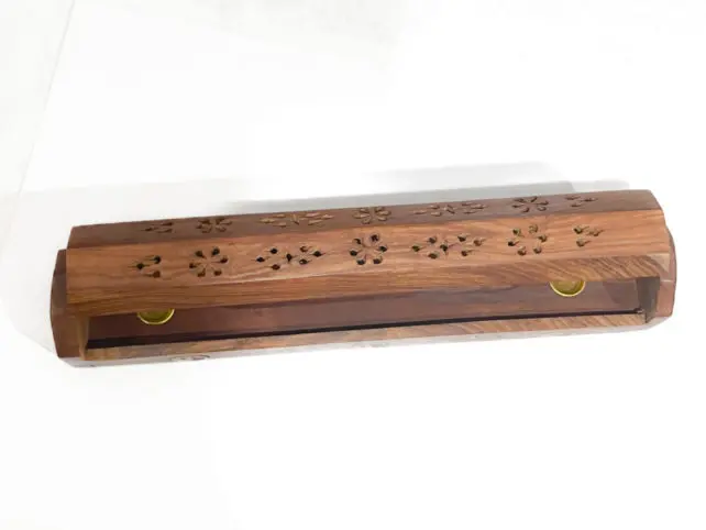 Rosewood Incense Storage Box and Burner