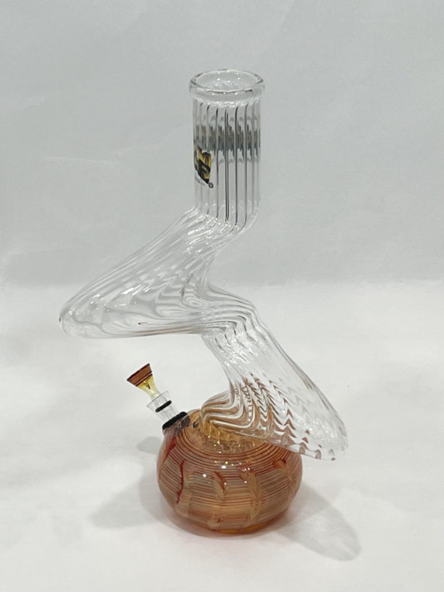 ZIG ZAG Glass Bubble water Pipe by INHALE