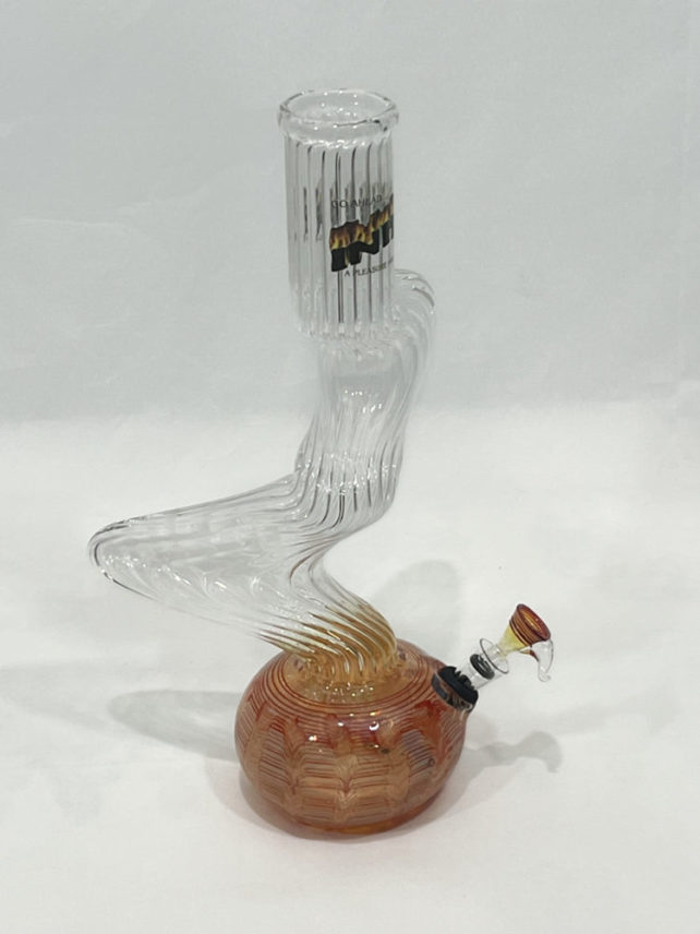 ZIG ZAG Glass Bubble water Pipe by INHALE