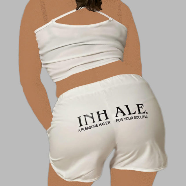 Two-Piece Shorts Set. Top and Shorts. Inhale