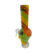12" Glass Water Pipe Rasta Skull